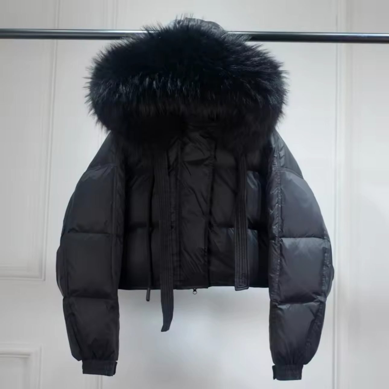 ’Sophia’ Oversized Raccoon Fur Puffer Jacket
