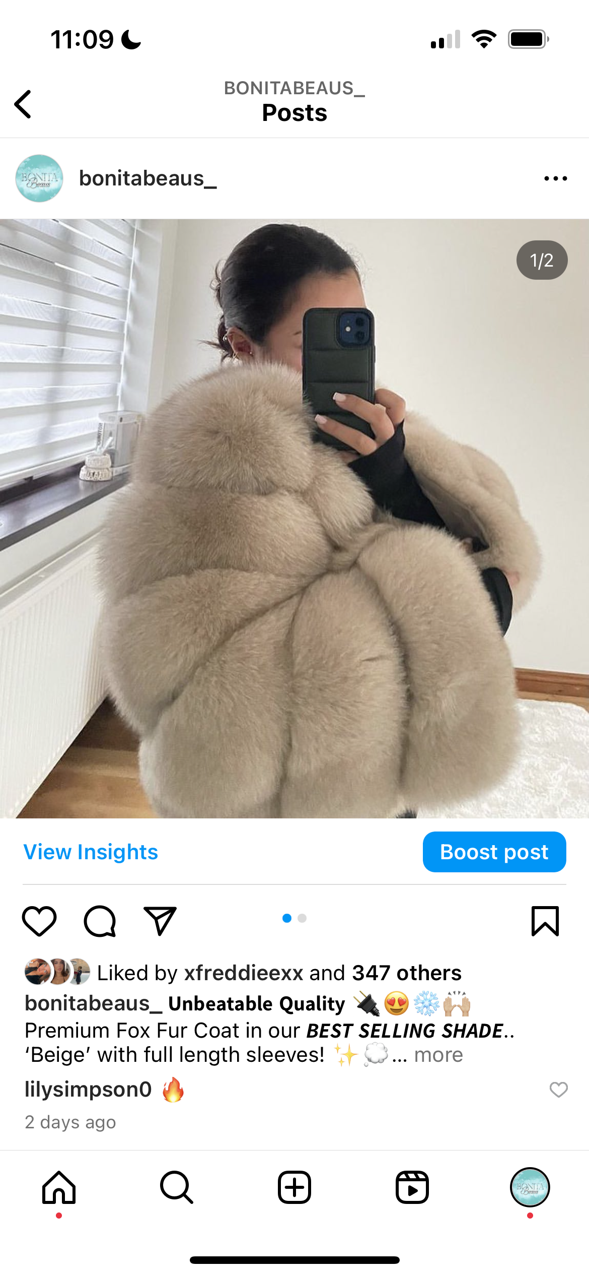 Premium Fox Fur Full Sleeve Add On (10/18 Day Delivery)