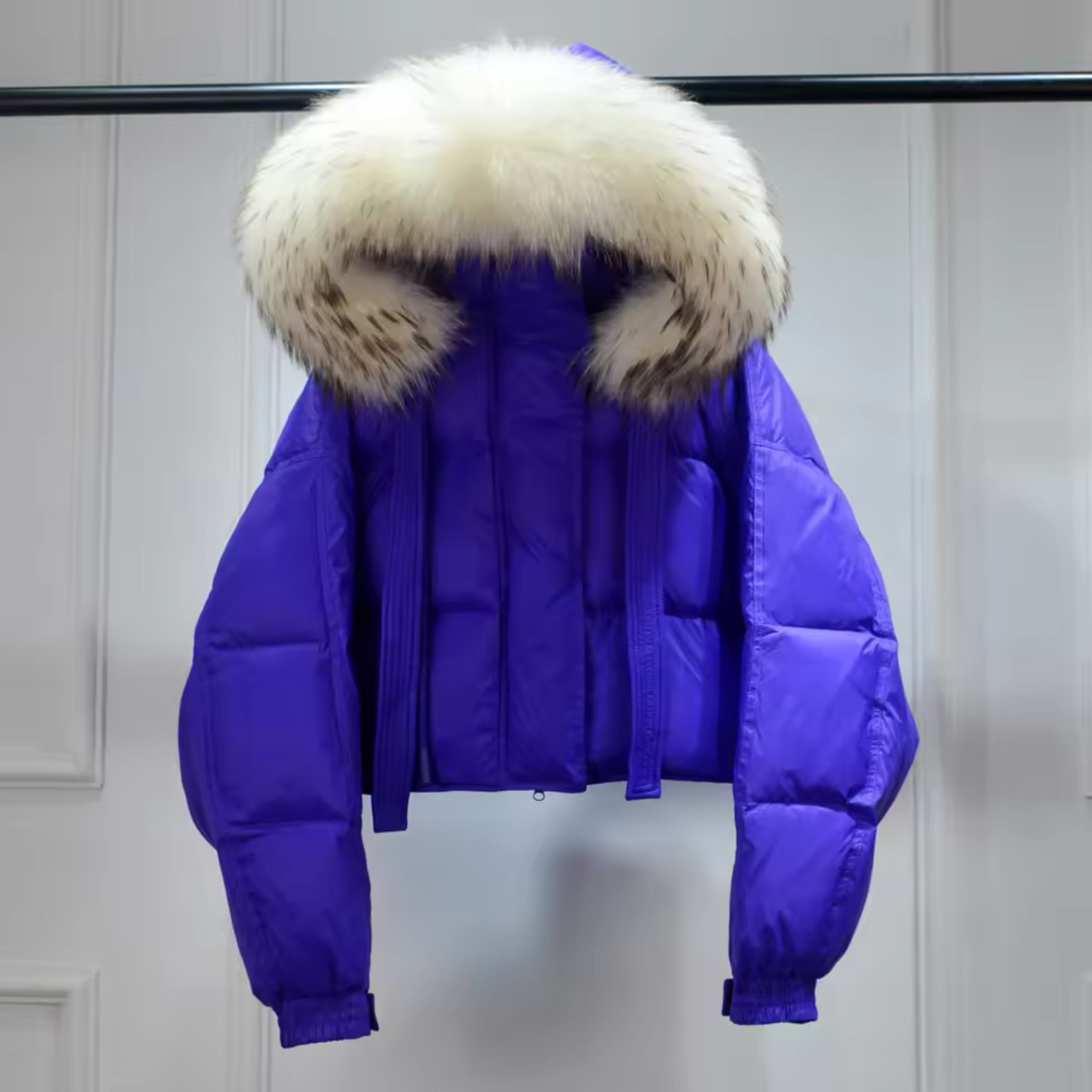 ’Sophia’ Oversized Raccoon Fur Puffer Jacket
