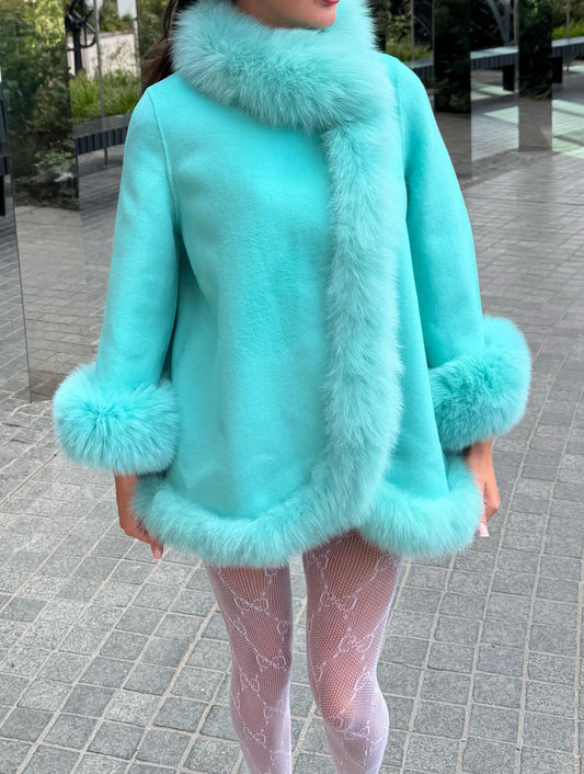 ‘Verity’ Fox Fur Cape