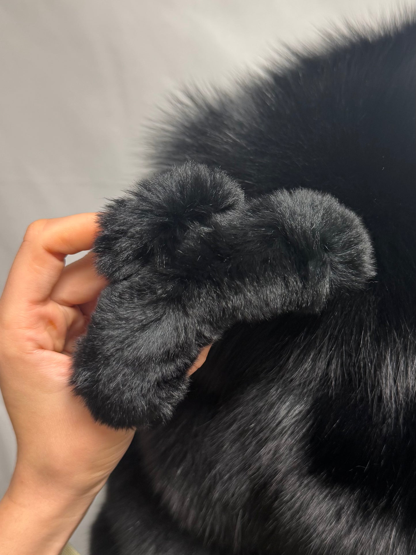 Real Fur Claw Clip