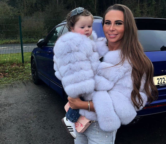 Mini’s Premium Fox Fur Coats ‘Neutrals’ (10/18 Day Delivery)