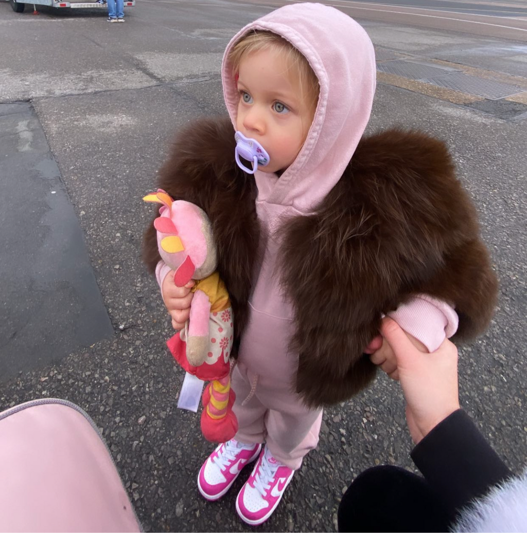 Mini’s Premium Fox Fur Coats ‘Neutrals’ (10/18 Day Delivery)