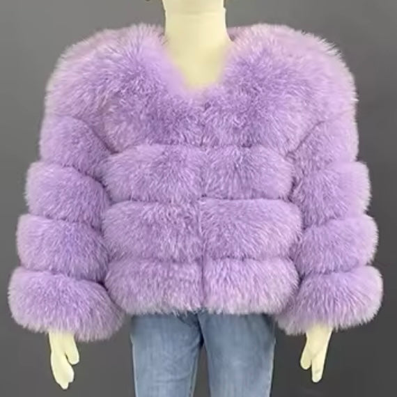 Mini’s Premium Fox Fur Coats ‘Bright Colours’ (10/18 Day Delivery)