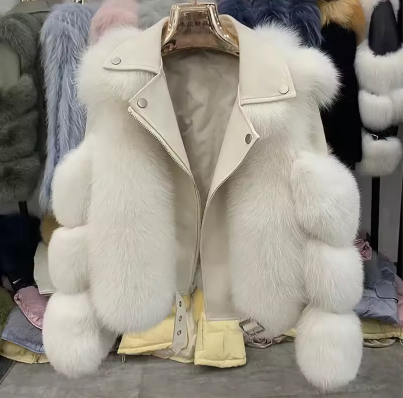 Leather X Fox Fur Jackets