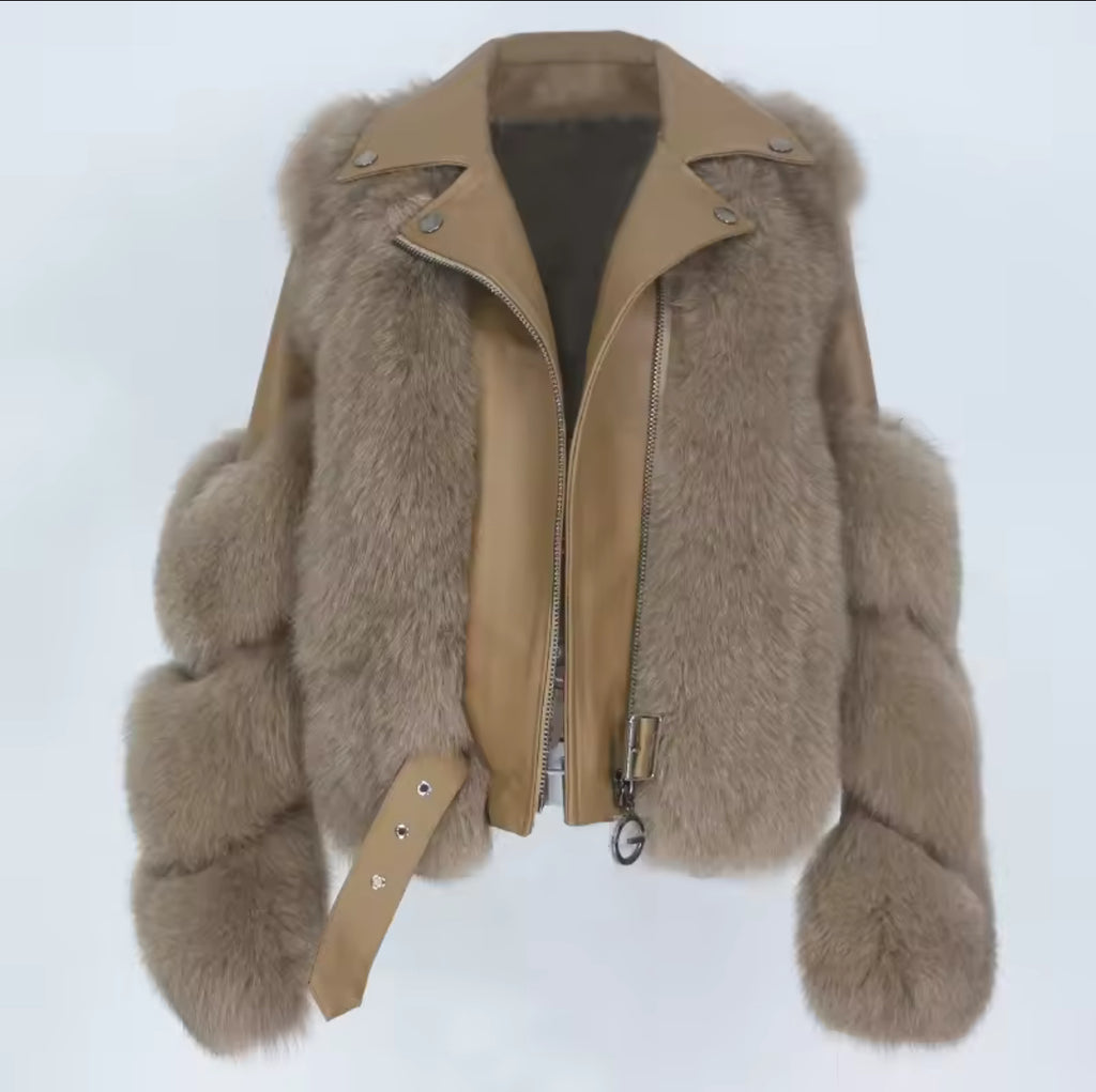 Leather X Fox Fur Jackets