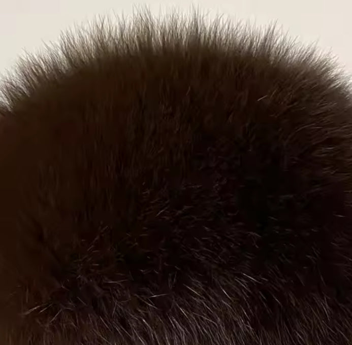 Fox Fur Headband [2/3 Week Delivery]