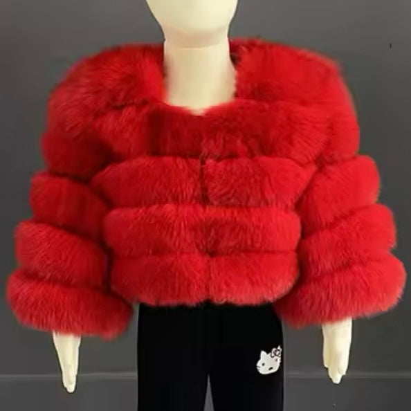 Mini’s Fox Fur Coats ‘Bright Colours’ (10/18 Day Delivery)