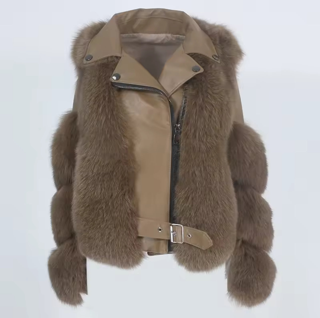 Leather X Fox Fur Jackets