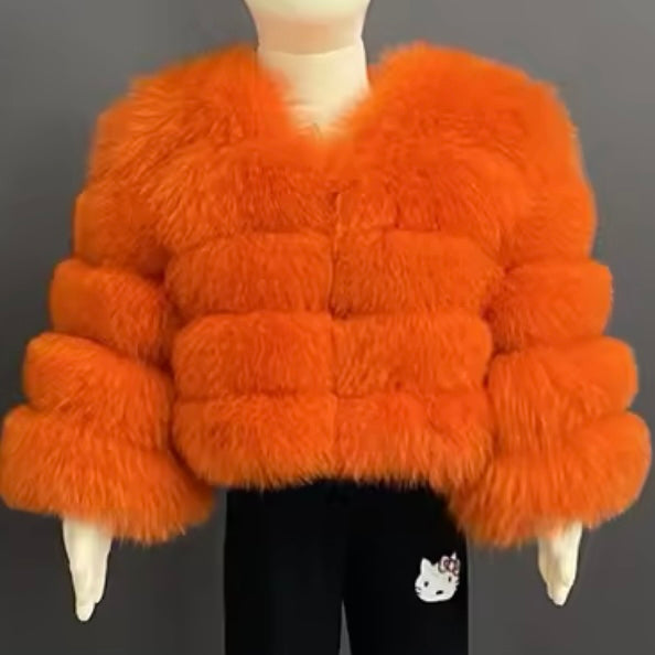 Mini’s Fox Fur Coats ‘Bright Colours’ (10/18 Day Delivery)