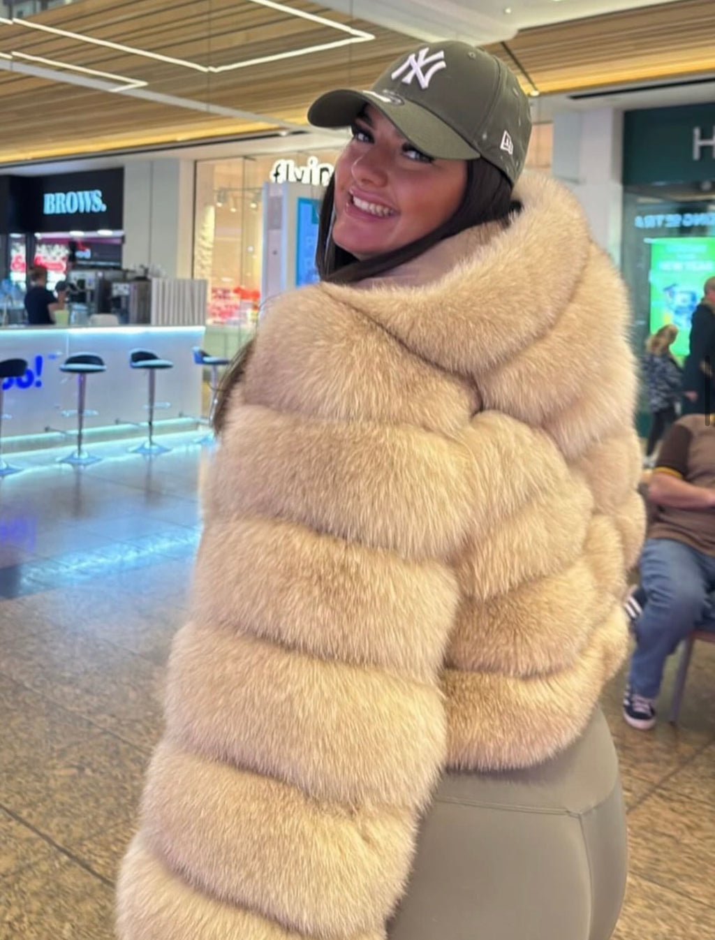 Premium Hooded Full Sleeve Fox Fur Coats