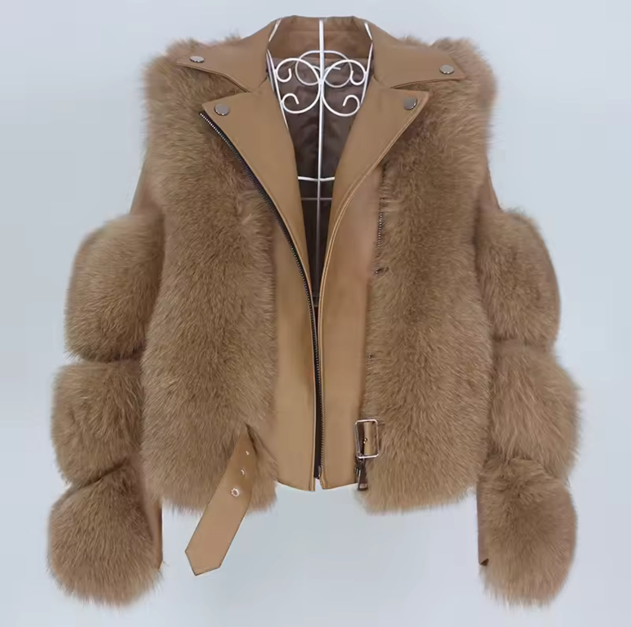 Leather X Fox Fur Jackets