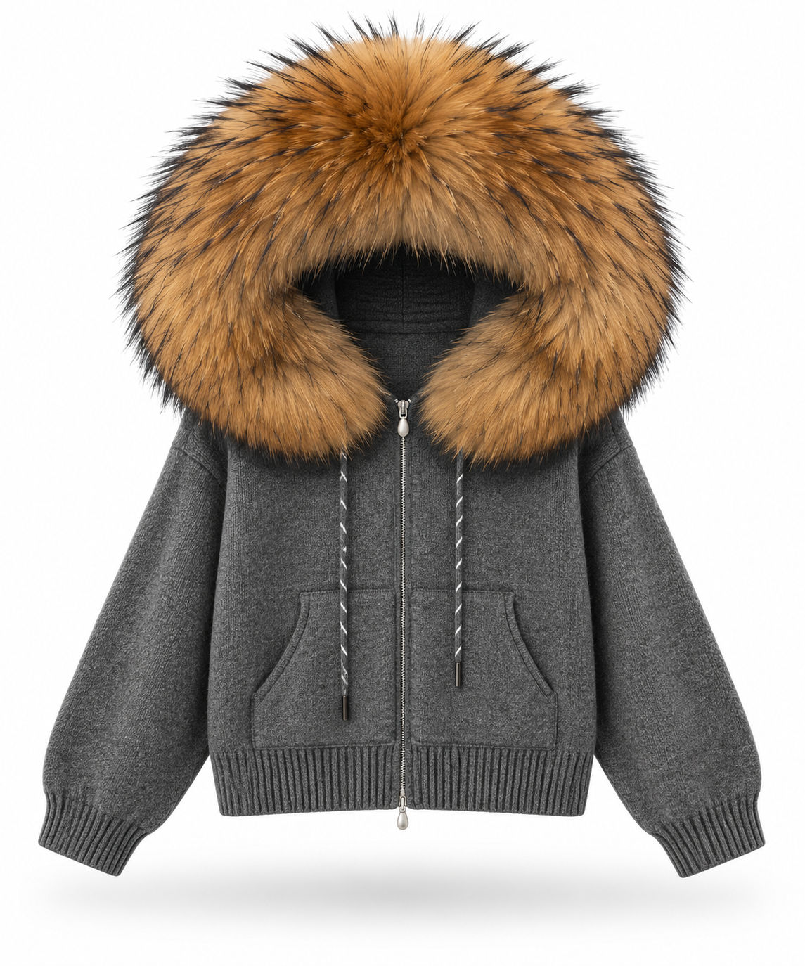 Real Raccoon Fur Hoodies