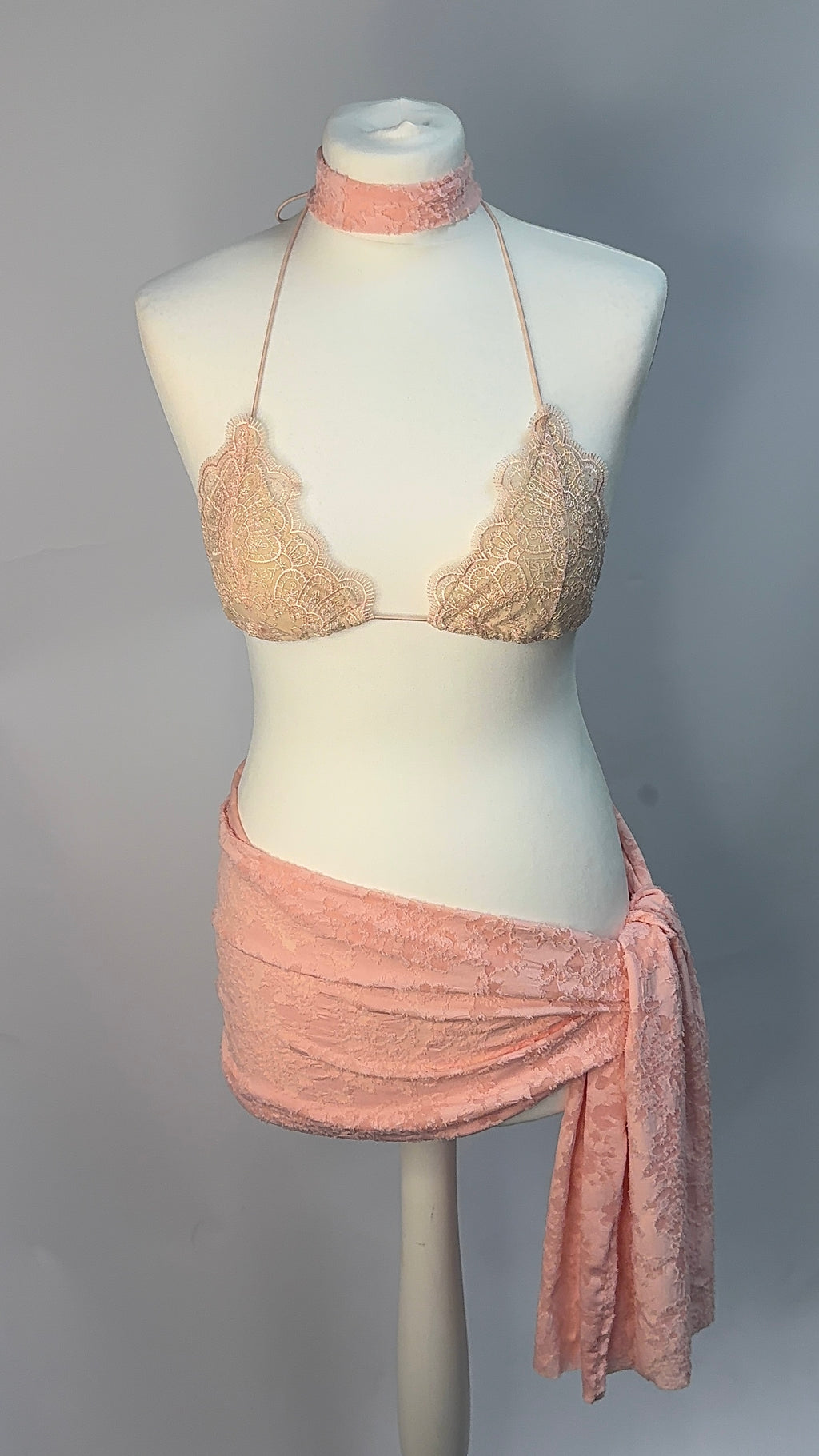 ‘Vienna’ Lace Bikini - ballerina pink