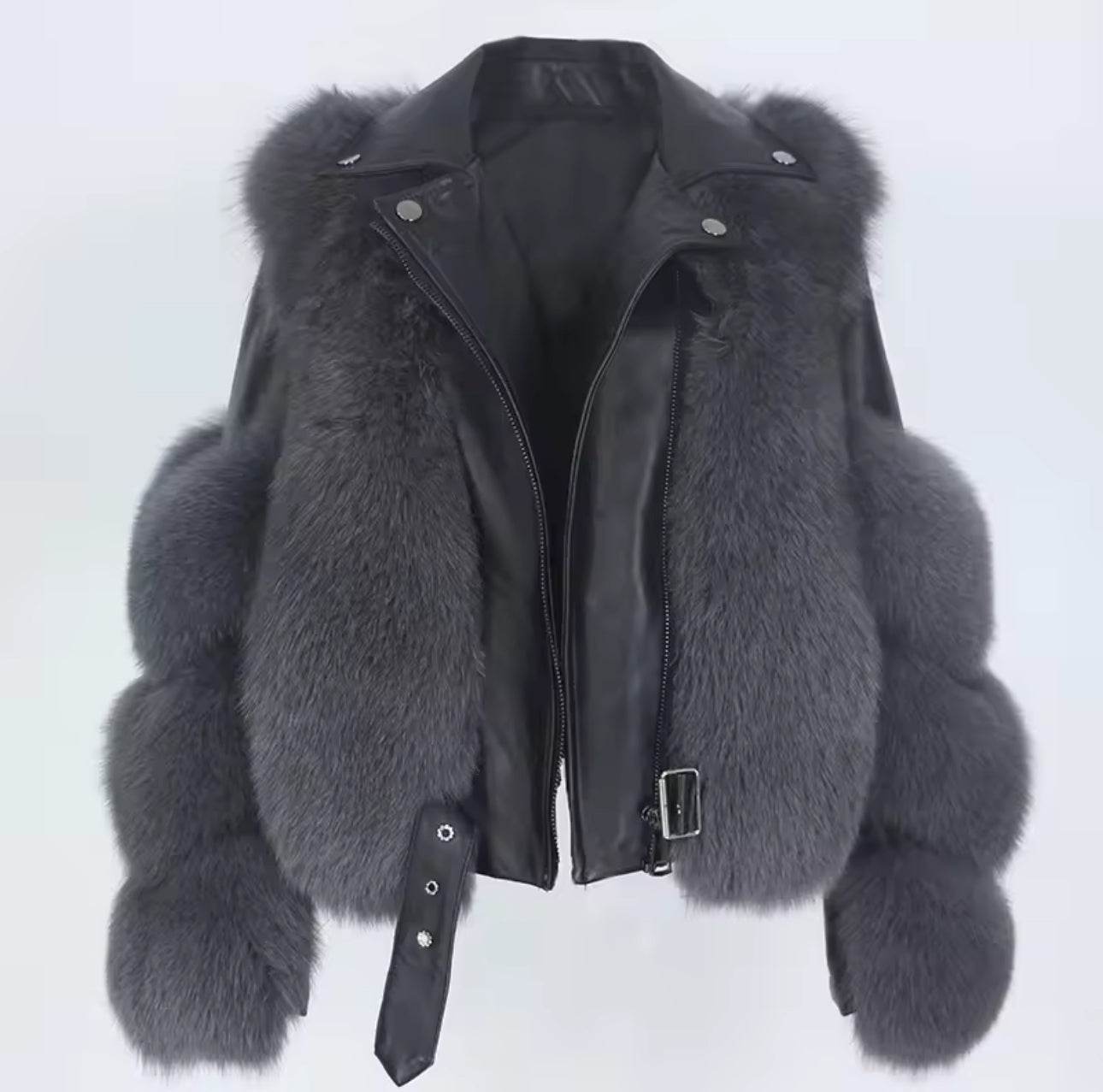 Leather X Fox Fur Jackets