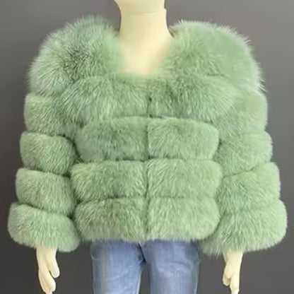 Mini’s Premium Fox Fur Coats ‘Bright Colours’ (10/18 Day Delivery)