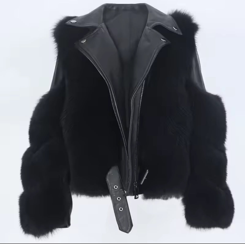 Leather X Fox Fur Jackets
