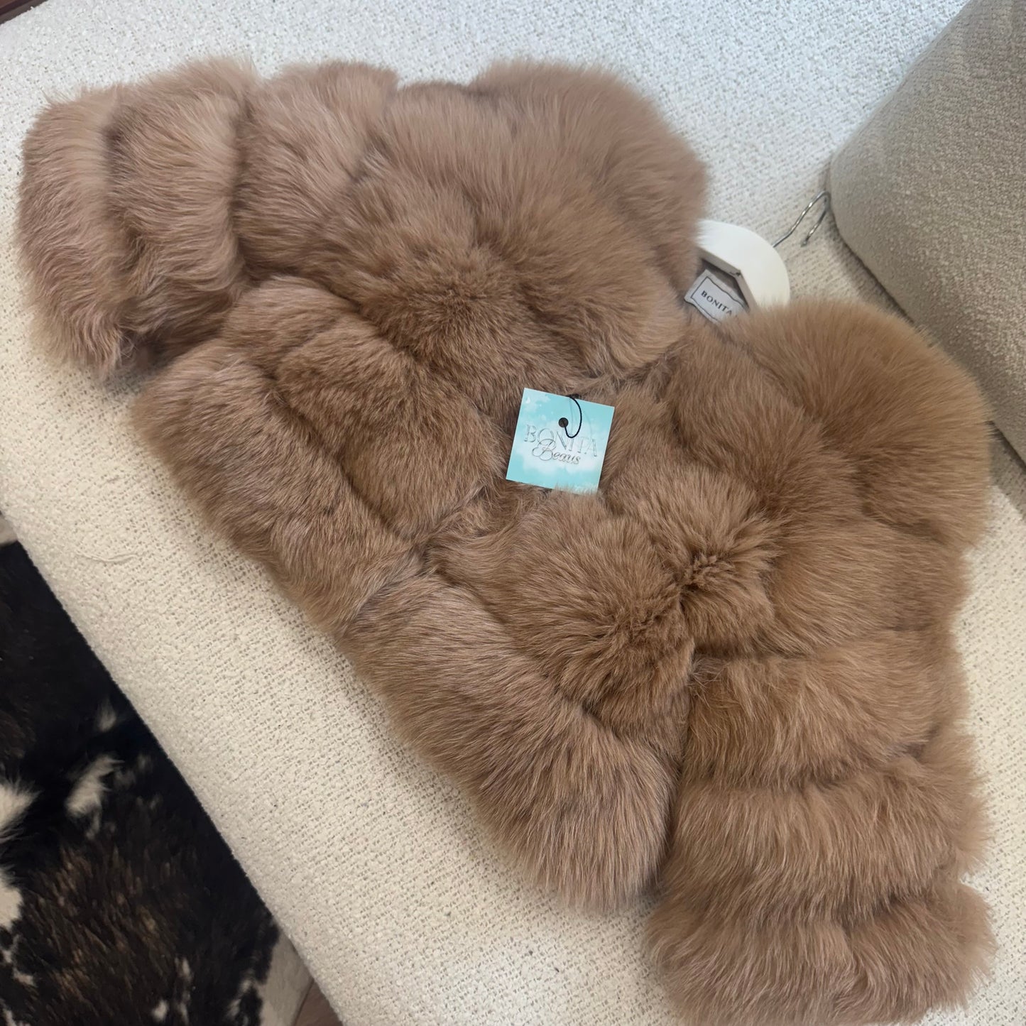 Mini’s Premium Fox Fur Coats ‘Neutrals’ (10/18 Day Delivery)