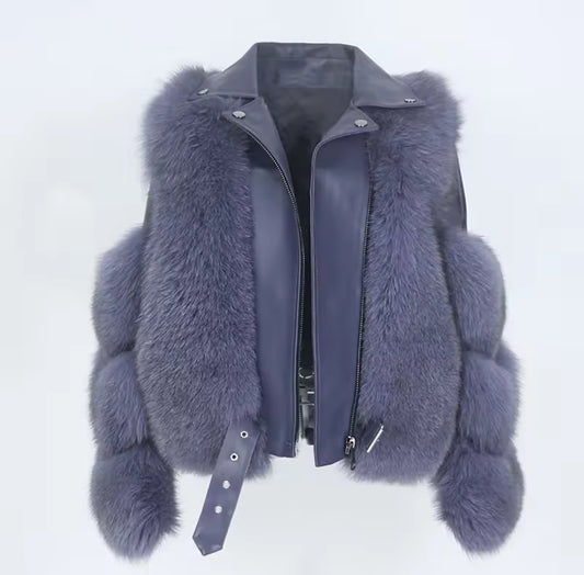 Leather X Fox Fur Jackets