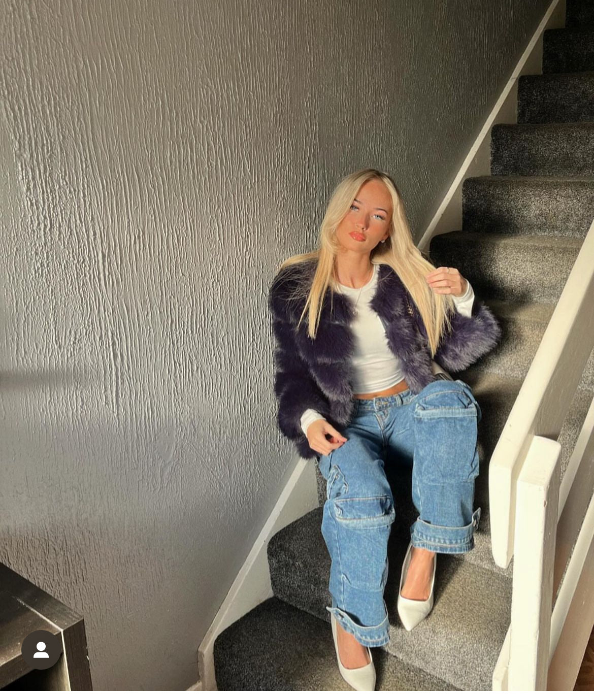 Faux Fur 5 Row Cropped Sleeve Jacket [2/4 Week Delivery]