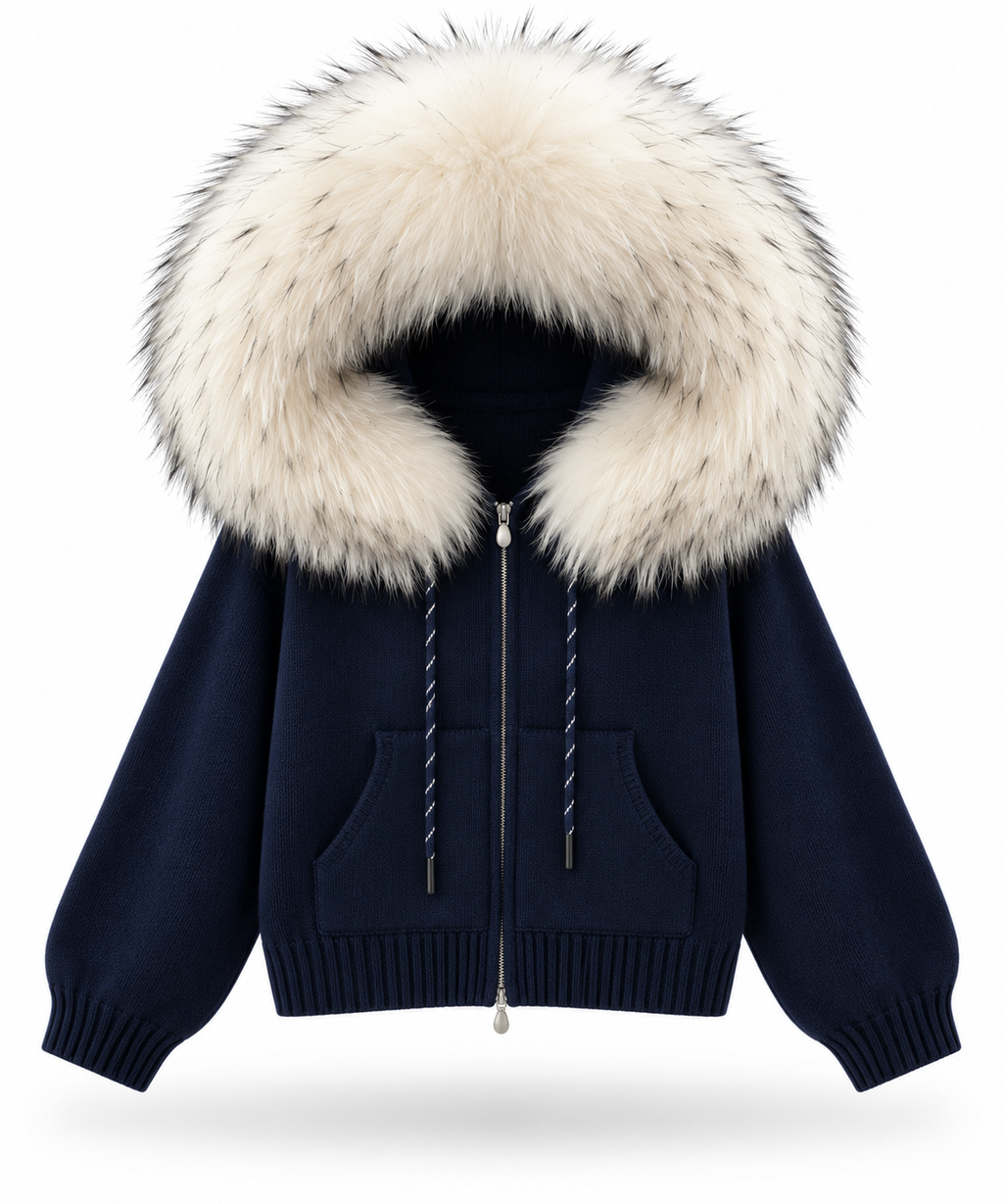 Real Raccoon Fur Hoodies