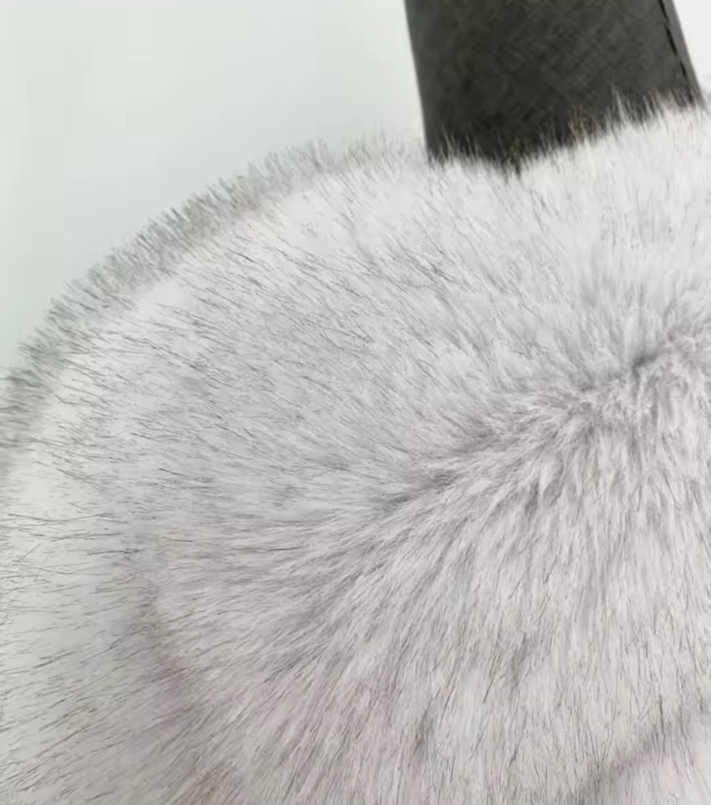 Extreme Cropped Body 3 Row Faux Fur Jacket