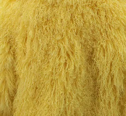 ‘Mina’ Mongolian Lamb Fur Coat (8/10 Days Delivery)