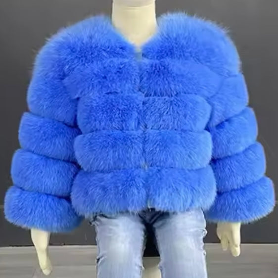 Mini’s Fox Fur Coats ‘Bright Colours’ (10/18 Day Delivery)