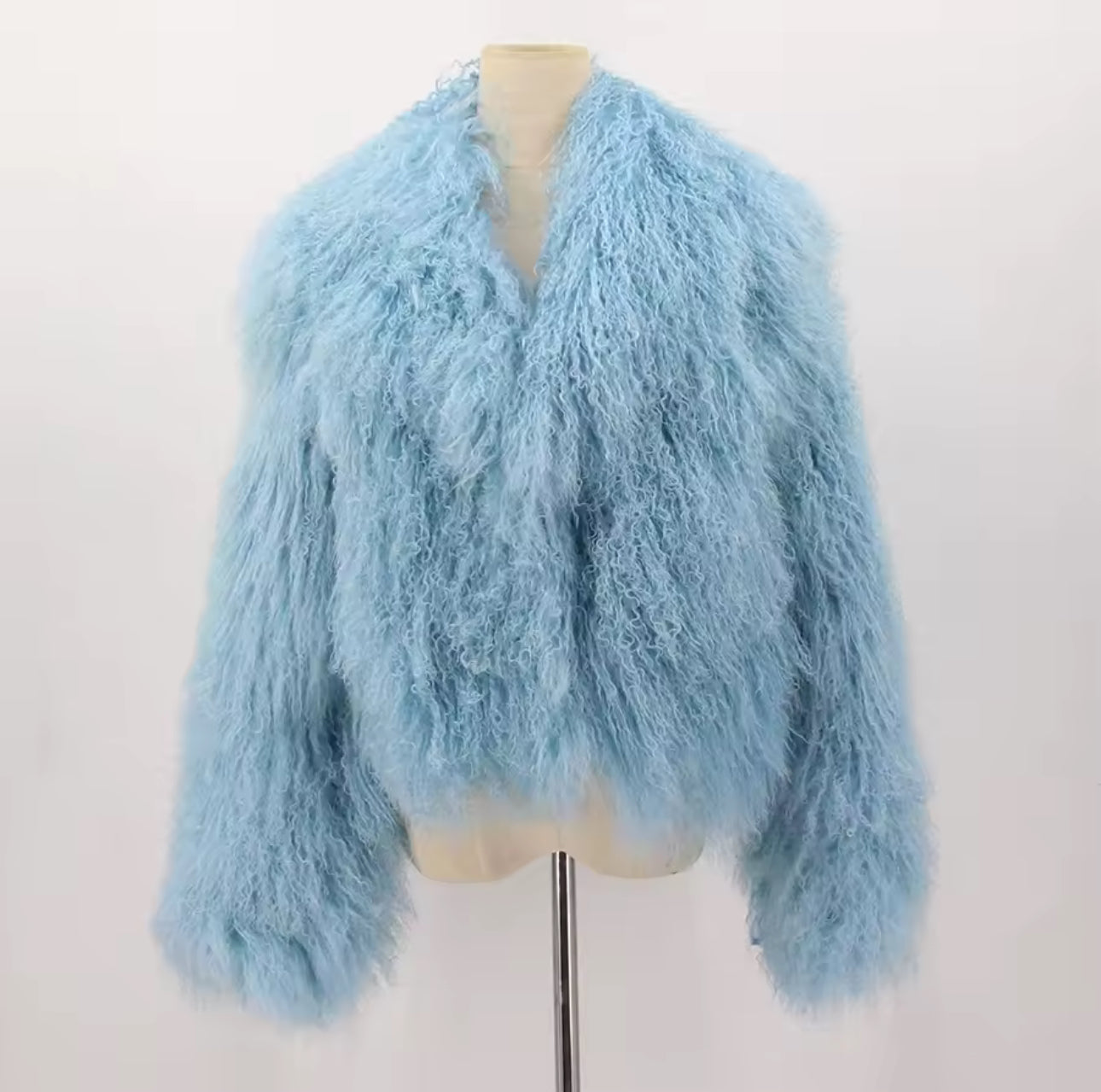 ‘Mina’ Mongolian Lamb Fur Coat (8/10 Days Delivery)