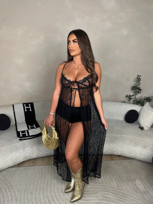 ‘Anastasia’ Lace Tie Up Dress