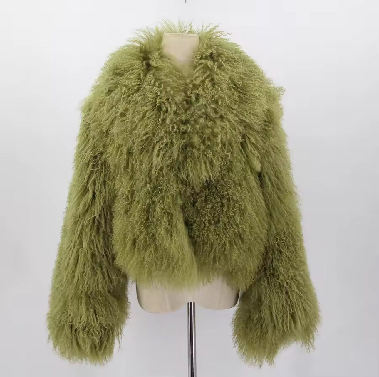 ‘Mina’ Mongolian Lamb Fur Coat (8/10 Days Delivery)