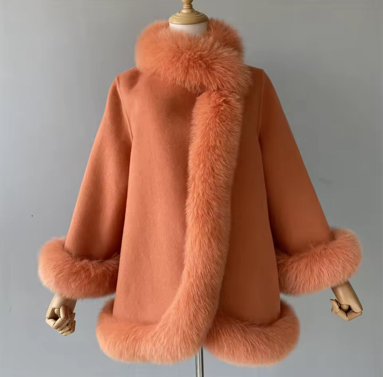 ‘Verity’ Fox Fur Cape