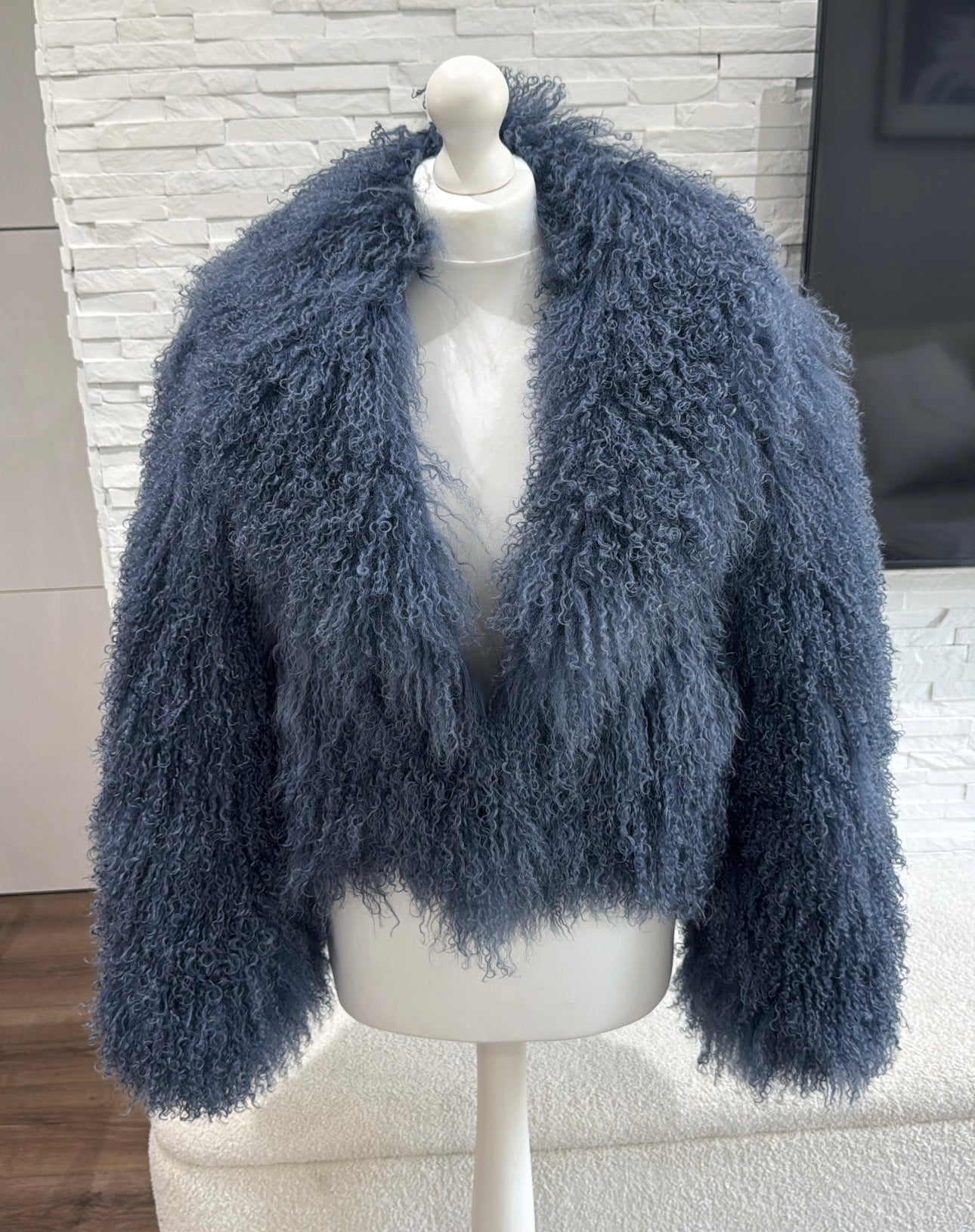 ‘Mina’ Mongolian Lamb Fur Coat (8/10 Days Delivery)