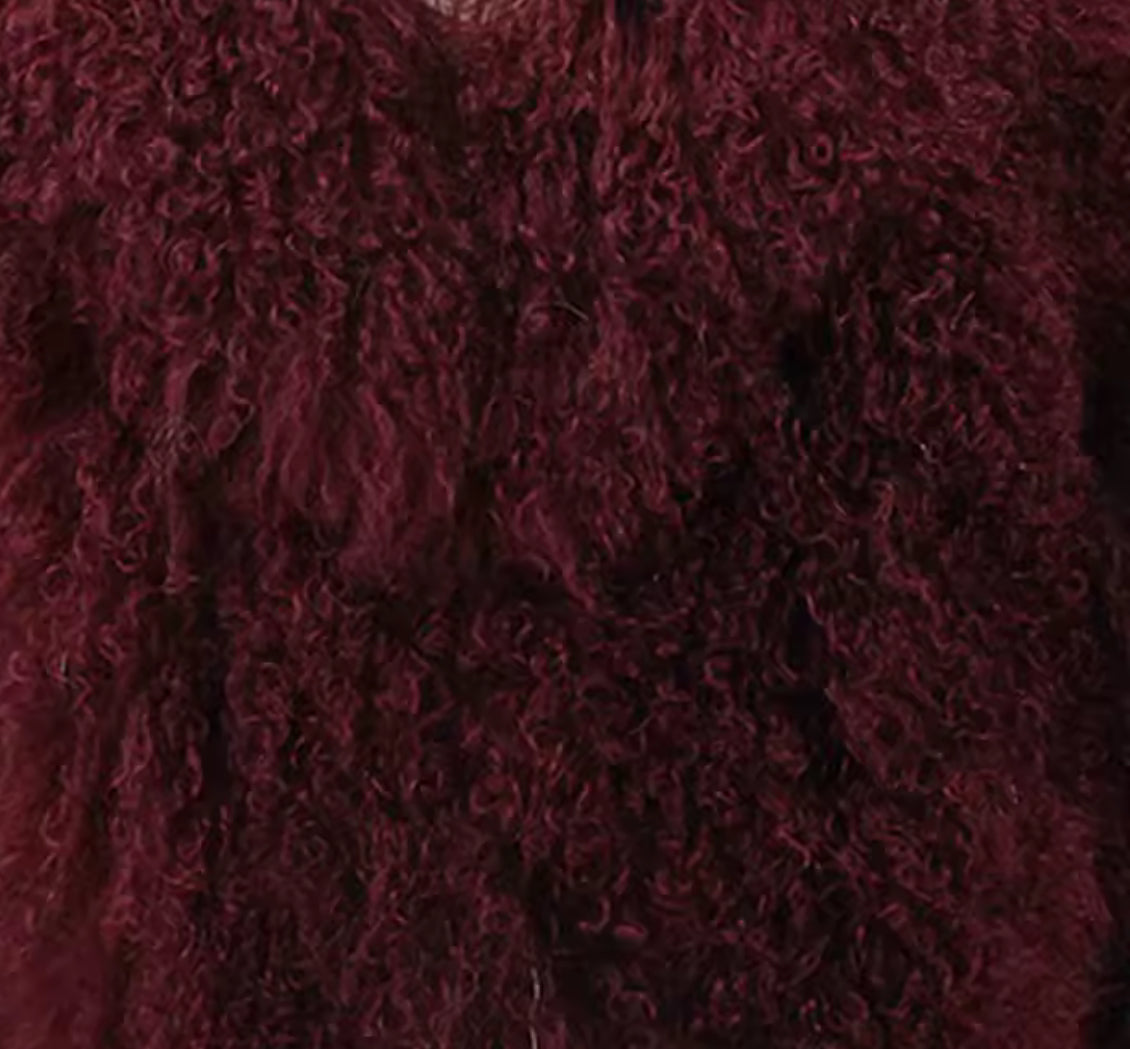 ‘Mina’ Mongolian Lamb Fur Coat (8/10 Days Delivery)