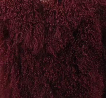 ‘Mina’ Mongolian Lamb Fur Coat (8/10 Days Delivery)