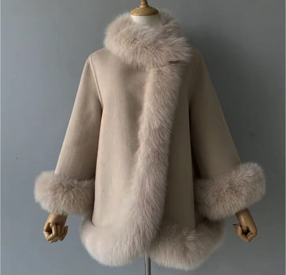 ‘Verity’ Fox Fur Cape