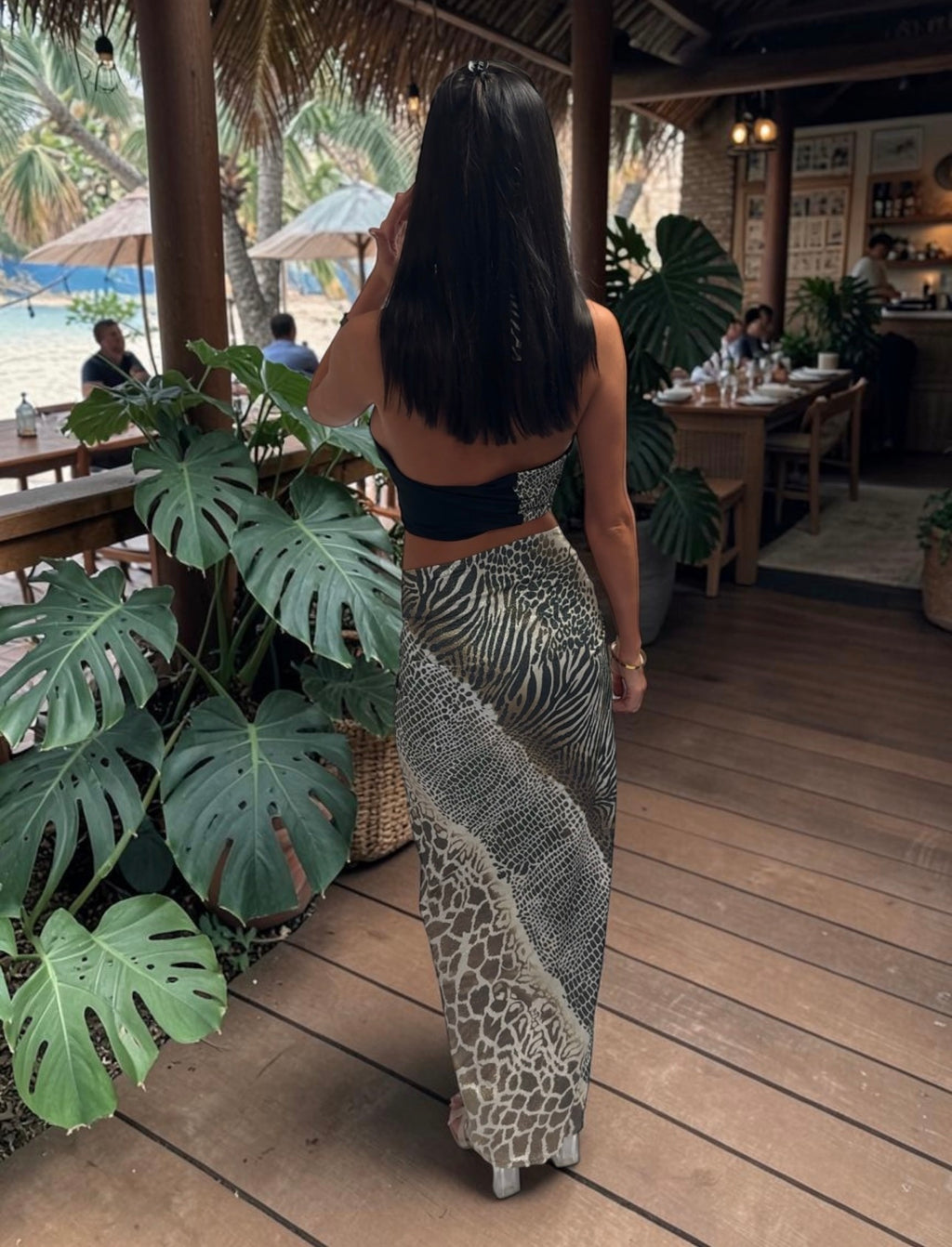 The Midnight Mirage Maxi Set