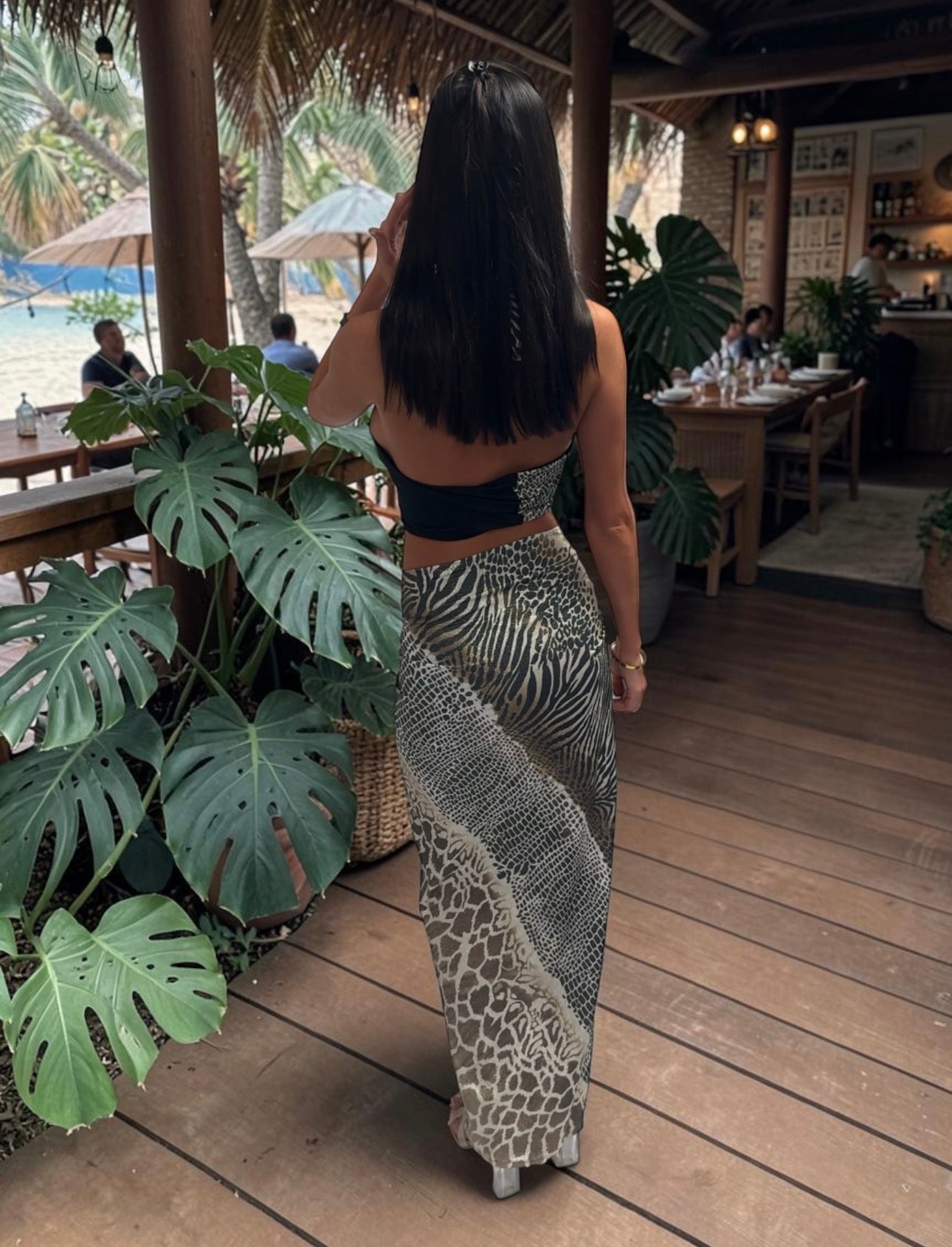 The Midnight Mirage Maxi Set