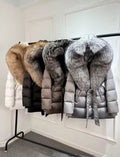 ‘Angelina’ Silver Fox Fur Jacket [1/3 Week Delivery]