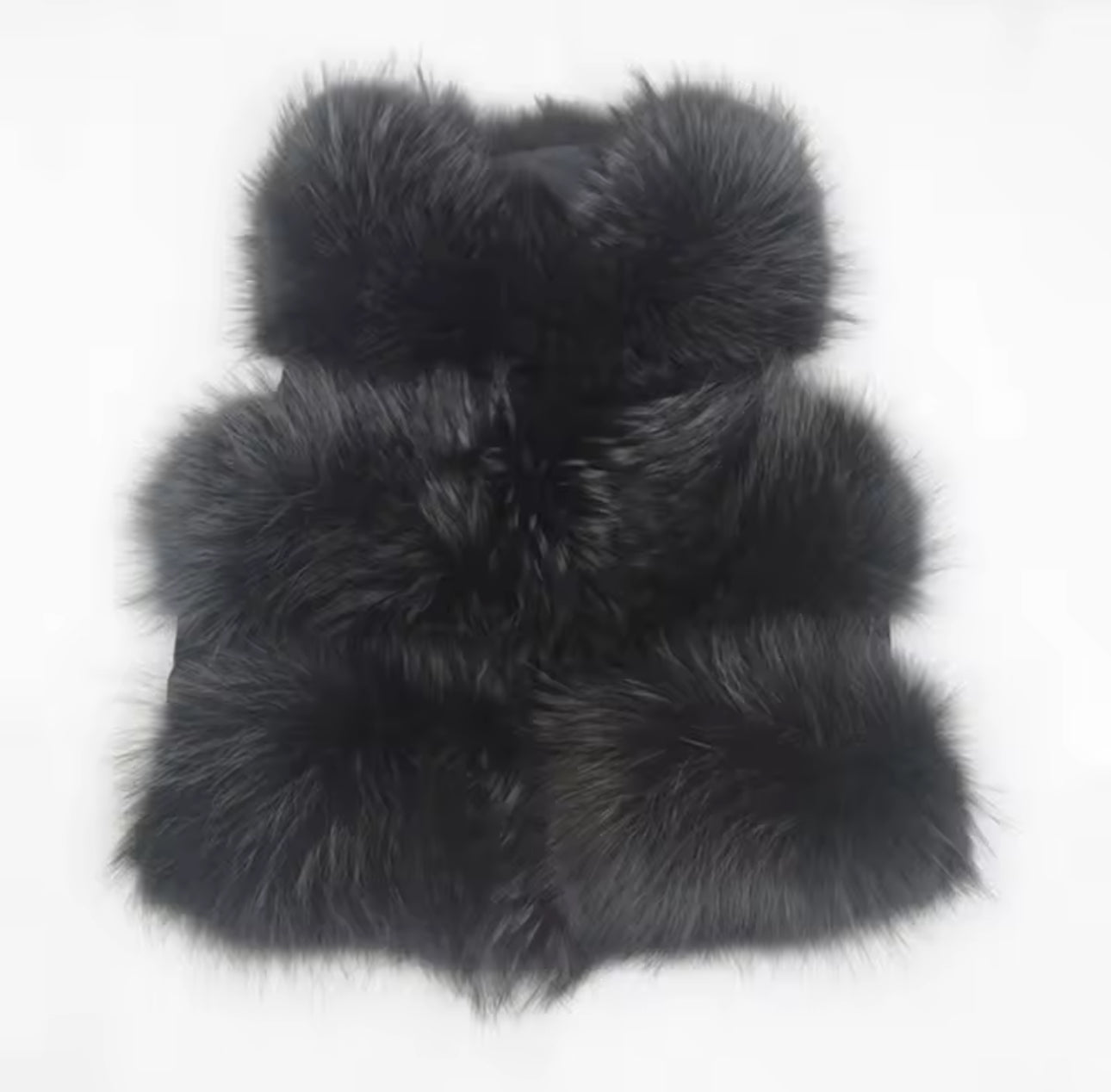 Raccoon 3 Row Fur Gilet [5/9 Day Delivery]