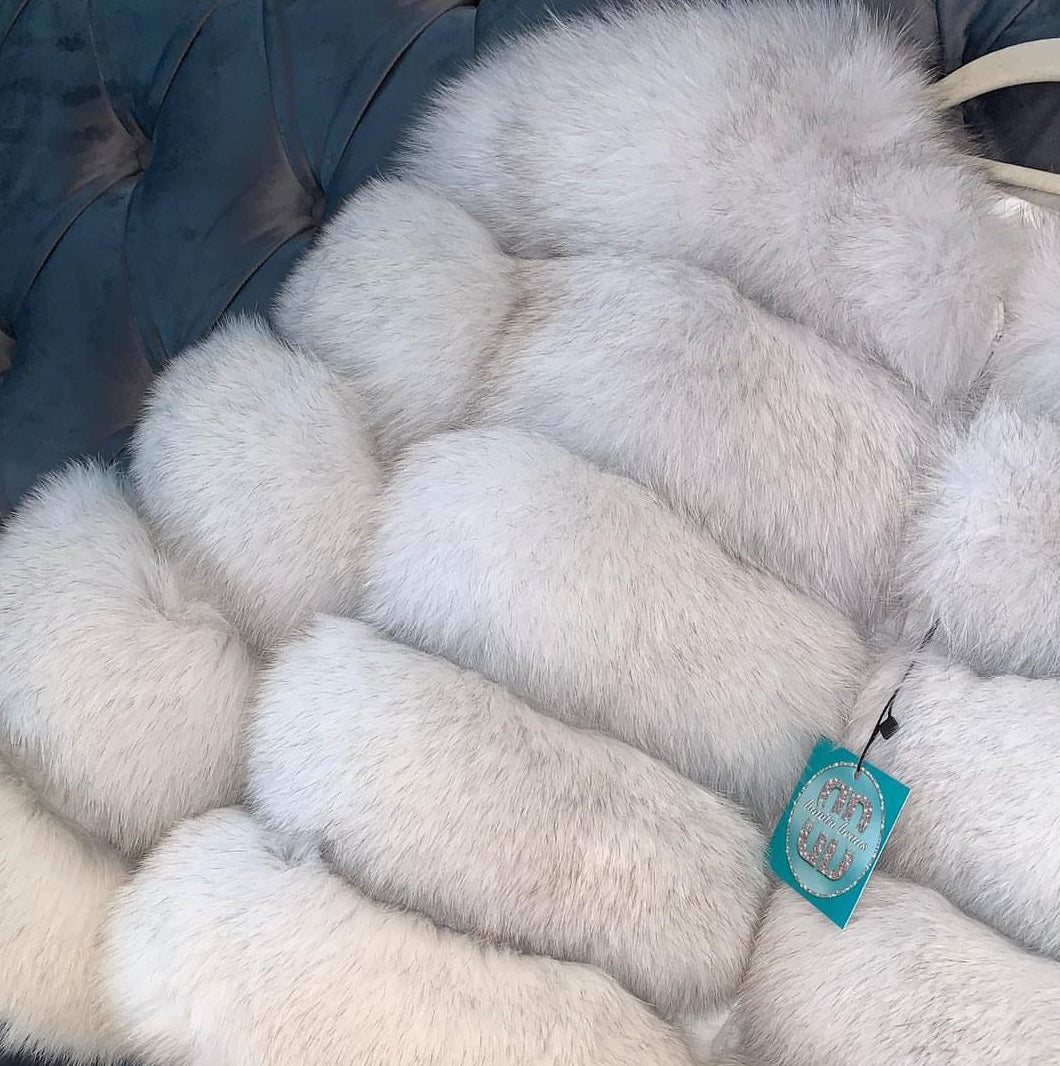 Mini’s Premium Fox Fur Coats ‘Neutrals’ (10/18 Day Delivery)