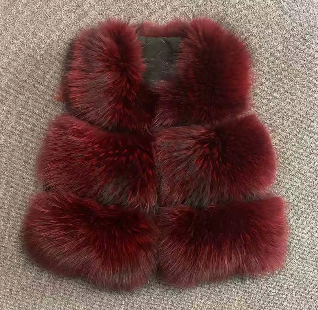 Raccoon 3 Row Fur Gilet [5/9 Day Delivery]