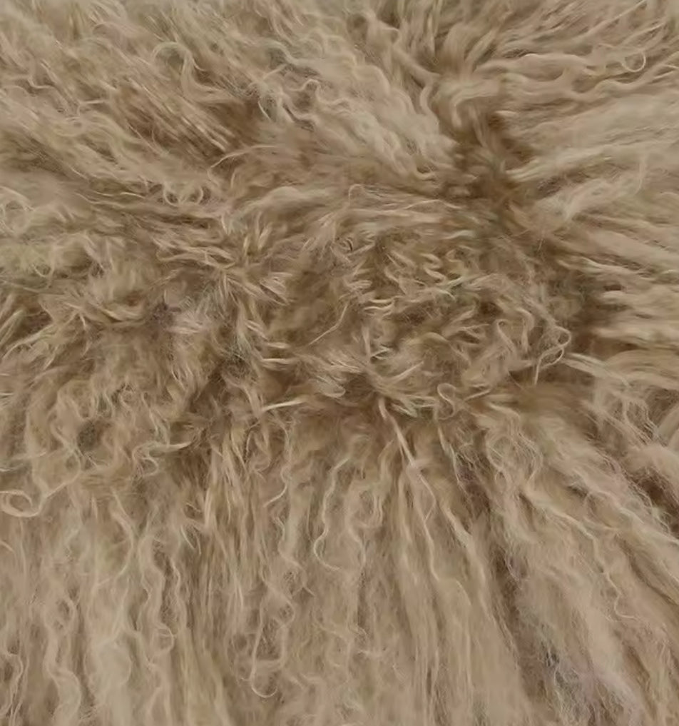 ‘Mina’ Mongolian Lamb Fur Coat (8/10 Days Delivery)