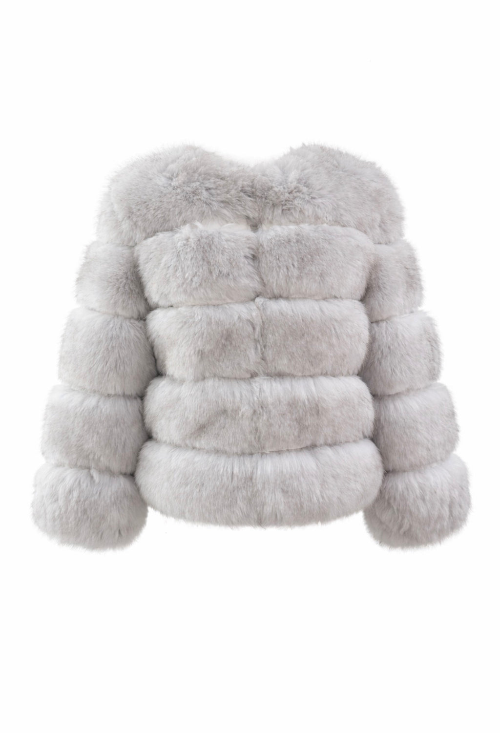 Faux Fur 5 Row Cropped Sleeve Jacket [2/4 Week Delivery]