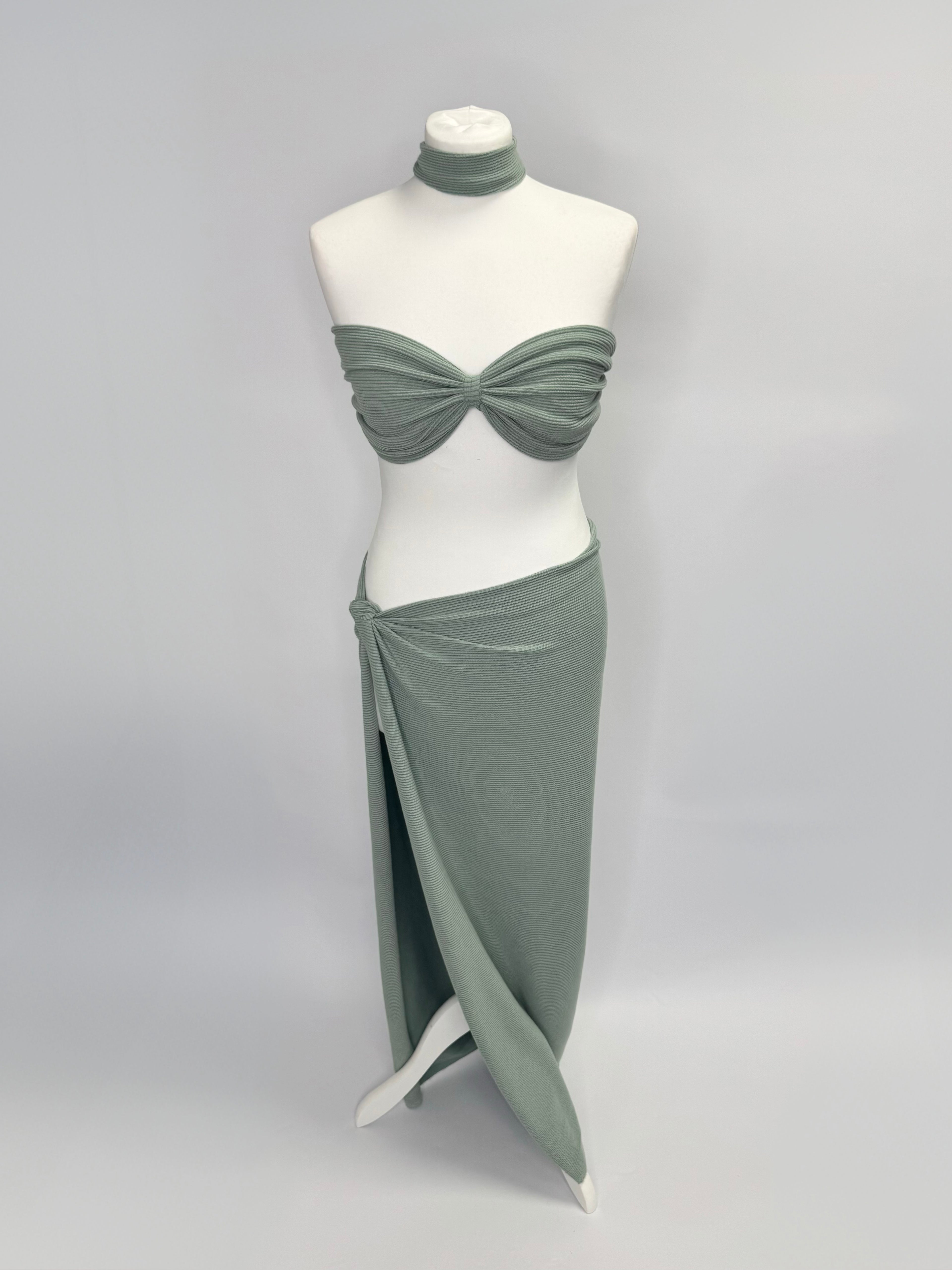 Gia Tie Up Co-Ord In Matcha