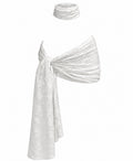 Blossom Mini Sarong & Choker in White