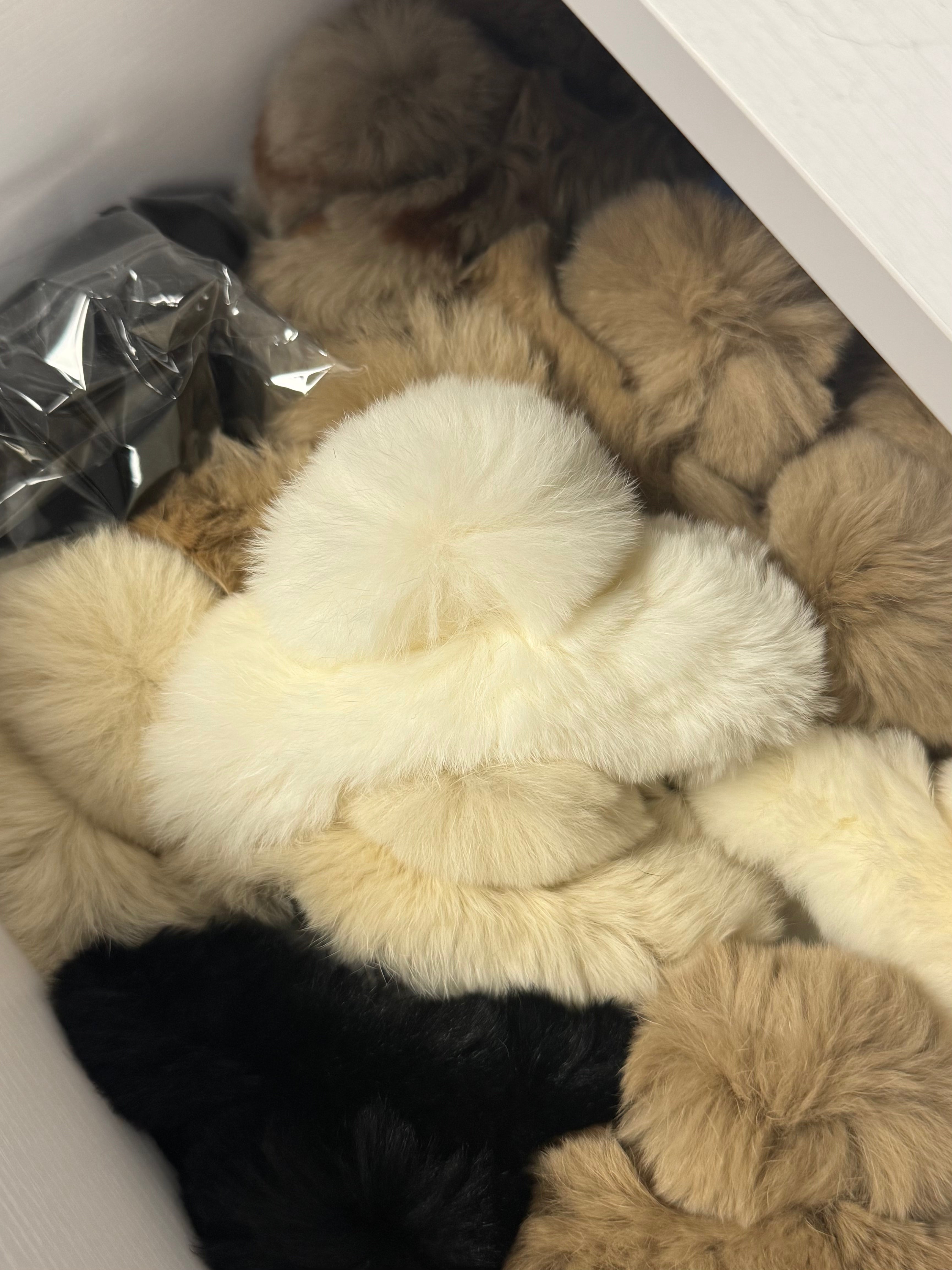 Real Fur Claw Clip