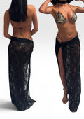 The Black Lace Maxi Sarong & Choker Set