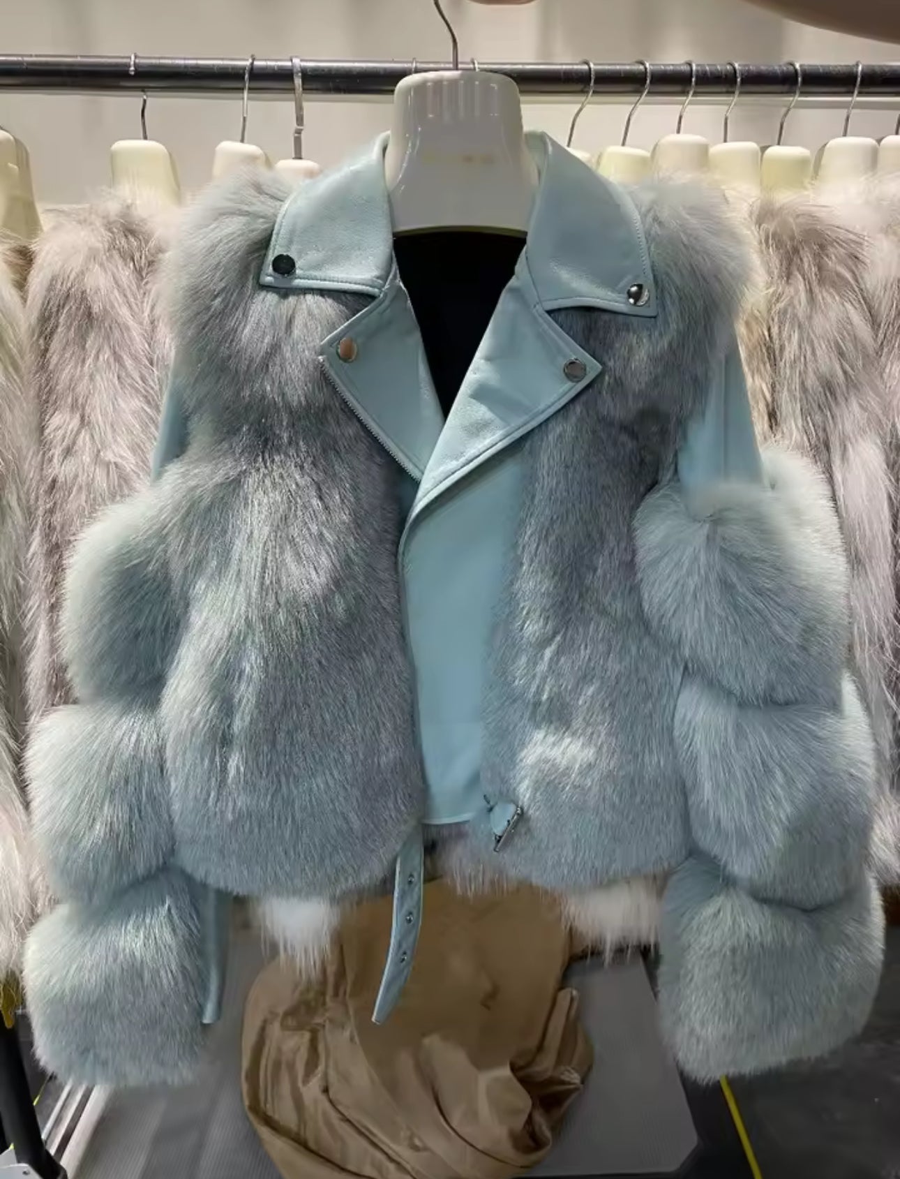 Leather X Fox Fur Jackets