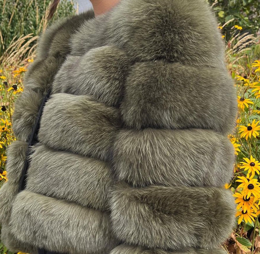 Mini’s Premium Fox Fur Coats ‘Neutrals’ (10/18 Day Delivery)
